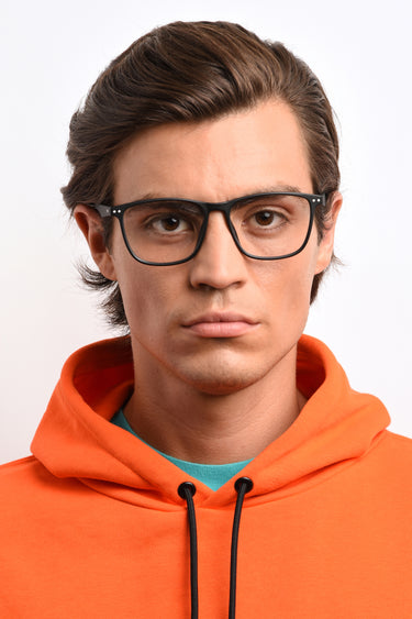 Premium Men Polaroid Eyeglasses: PLD D311 - Black - SpecSMART Eye Clinic (Front Face View)